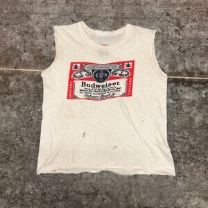 Vintage 80's Budweiser Chopped Tank Top Small